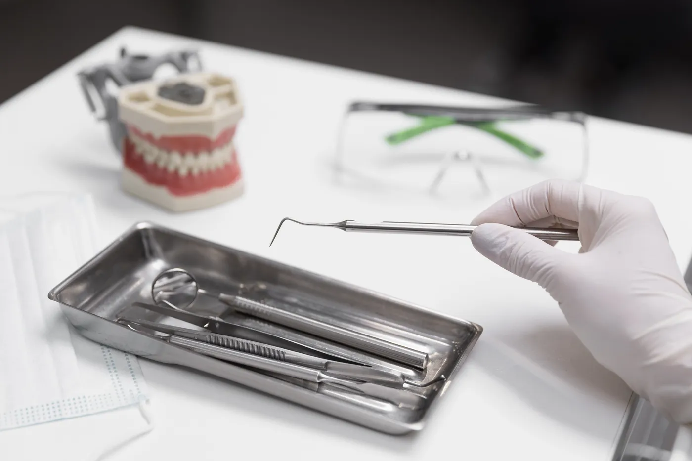 Preparo dental e moldagem para confecção da prótese